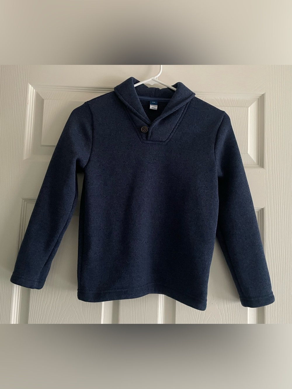 Old Navy Boy’s Navy V-Neck Shawl Collar Sweater